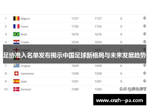 足协准入名单发布揭示中国足球新格局与未来发展趋势 足协准入名单发布揭示中国足球新格局与未来发展趋势